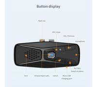 EBTOOLS Kit de Main du Haut-Parleur BT en Voiture avec Batterie de 20 Heures et Prise en Charge du Langage 7 pour la Conduite et l'activation en Toute sécurité