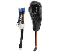 EBTOOLS Kit de rénovation de pommeau de Levier de Vitesse à LED Automatique LHD électrique pour E46 E60 E61 Refit pour Style F30 (Texture en Fibre de Carbone) ft Bouton e46 pommeau de