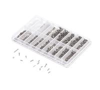 EBTOOLS Kit de Réparation de Lunettes de 1000pcs avec Tournevis, et Boîte de Rangement Assorti pour les Réparations de Montre et de Spectacle (Type 2)