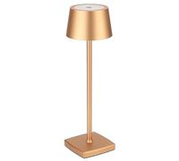 EBTOOLS Lampe de Bureau à LED élégante avec Contrôle Tactile, Charge USB et Lumière Blanche Chaude Dimmable pour la Chambre, Le Salon et Le Bureau (Gold)