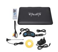 EBTOOLS Lecteur DVD Portable 13.9 Po HD Lecteur de DVD TV Portable Résolution de 800 * 480 Écran LCD 16: 9 110-240V Prise UK