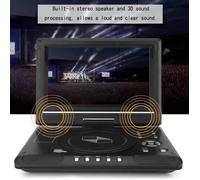 EBTOOLS lecteur DVD portable Portable HD 9.8 `` écran LCD lecteur DVD jeu lecteur TV récepteur radio FM avec prise américaine