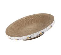 EBTOOLS Lits de Grattement de Chat Multifonctionnels Ronds à Gratter ondulé pour Les Meubles et Le Confort