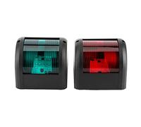 EBTOOLS Lumière de Navigation à LED 12V pour le Yacht de Bateau Marin - Lampe Latérale du Port Vert et Rouge avec Coquille