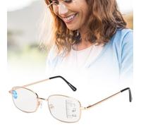 EBTOOLS Lunettes de vue Lunettes presbytes multifocales Lunettes de lecture bloquant la lumière bleue pour hommes femmes (+ 150 or)