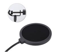EBTOOLS Masque de filtre micro 15,5 cm de diamètre Pop-up filtre hotte de pulvérisation Microphone enregistrement Studio Pop