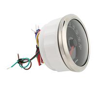EBTOOLS Meule de Vitesse 85 Mm avec Feu de Virage - 0-200 Km/H, 7 Couleurs Rétro-éclairées pour Le Véhicule et l'utilisation Marine (Black)