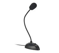 EBTOOLS Microphone de la Parole de Studio Studio Flexible Stand avec Prise de 3,5 Mm, Micro de Col en Bouche pour PC, Bureau et Ordinateur Portable