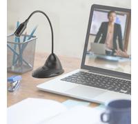 EBTOOLS Microphone Omnidirectionnel ABS avec Col en Ajustement à 360 °, Prise de 3,5 Mm pour Home Studio et Enregistrement