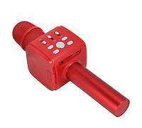 EBTOOLS Microphone Portable de karaoké Portable avec Téléphone Mobile Stand pour des Fêtes Amusantes, élégant Conception en Or Rose (Rouge)