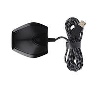EBTOOLS Microphone USB avec Touch - Récepteur Portable à Double Condensateur pour l'enseignement Vidéo, Les Conférences Téléphoniques et la Webcast () (Black)