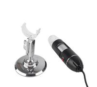 EBTOOLS Microscope LED 50x-500X 0,3 MP Magnificateur USB avec Porte-métal Robuste pour la Vérification des PCB et l'évaluation des Bijoux