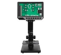 EBTOOLS Microscope Numérique HD 2000x avec écran IPS de 7 Pouces, Double Alimentation, Lumières LED pour l'observation et la Réparation