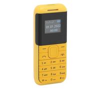 EBTOOLS Minuscule Téléphone Mobile 2G GSM Dual Sim Music Player pour Les Enfants et Les Personnes âgées 0,66 Pouce Jaune (Yellow)