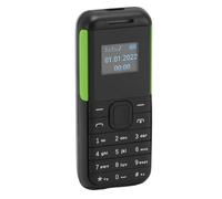 EBTOOLS Minuscule Téléphone Mobile 2G GSM Dual Sim Music Player pour Les Enfants et Les Personnes âgées 0,66 Pouce Jaune (Vert Noir)