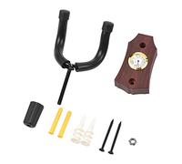 EBTOOLS Mont Mural Robuste 2 en Guitare avec Hygromètre - Support d'économie d'espace pour Guitare, ukulélé, Mandoline avec Rembourrage en Silicone et Installation Facile