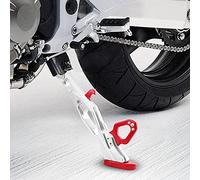 EBTOOLS Motorcycle en Aluminium ALLIAL SOUTION Side TIPOD Cadre Tripod Kickstand B05026 - Conception Antidérapante et Solution de Stationnement Stable (Rouge)