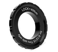EBTOOLS Mountain Road Center Lock Wheelset Hub Disc Lock Cover, Alliage d'aluminium Léger avec Mécanisme de Libération Rapide pour Barils de 9/12 / 15 Mm