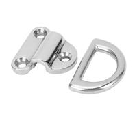 EBTOOLS Pading Pliant en Acier Inoxydable Oeil D Tie Down Marine Hardware for Boat Yacht RV Trailer Truck - 6 Mm RustProof Design (6MM)