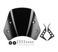 EBTOOLS Pare-Brise de Moto, carénage de Protection de déflecteur de Vent de Pare-Brise de Moto Court adapté pour Be-Nelli Leon-cino 250(Noir)