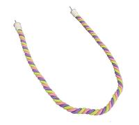 EBTOOLS Perche de Corde à Oiseaux Pliables Colorée pour Les Perruches, Les Calocaques et Les Tourtereaux - Coton Swing Toy, 60 Cm (XL)