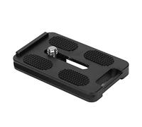 EBTOOLS Plaque de Libération Rapide du Trépied pour Alliage en Aluminium avec Coussinet de Caoutchouc Protecteur et Boucles, Accessoires pour Leofoto
