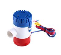 EBTOOLS Pompe de cale 12 V 1100 Gph - 12 V 3 A, inoxydable, automatique, escamotable, pompe de cale pour eau marine, Wa