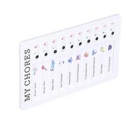 EBTOOLS Portable PVC Chore Chore Chart Memo Board for Kids - Docupable Message Board pour l'apprentissage de la Planification et de l'organisation (MY CHORES)