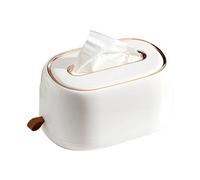 EBTOOLS Porte-boîte en Tissu Mural avec Ressort intégré pour une Extraction Facile - Idéal pour la Maison, la Salle de Bain, le Bureau et la Voiture (WHITE)