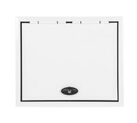 EBTOOLS Porte de Rangement RV en Aluminium Premium 24 X 24 Pouces avec Serrure de sécurité et Canne de Support pour la Camionnette