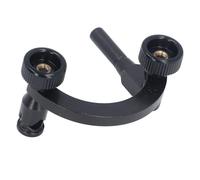 EBTOOLS Porte-indicateur de Diadraire à Demi-rond - Support en Acier Robuste avec Tige et Trou de 8 Mm pour des Mesures Précises en Ingénierie et Machines-outils