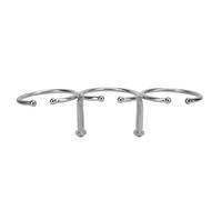 EBTOOLS Porte-Tasse Triple Marine, 316 Porte-Bois en Acier Inoxydable pour Bateau, Camping-Car, Camion et Voiture avec Finition Polie