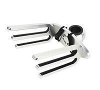EBTOOLS Porte-Traits de la Tour de Wakeboard - Aluminium Poli pour 0,89 Pouce, 2,36 Pouces, 2,48 de Serrage - Carte Premium et Montage Polyvalent