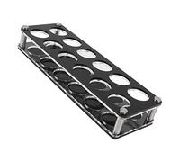 EBTOOLS Porte-tronçon en Acrylique Impact Cagic de Décor pour Barre de Maison avec Rangement de Tasse 1x6 Design (Porte-gobelet combiné 2X6 12 têtes)