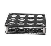 EBTOOLS Porte-tronçon en Acrylique Impact Cagic de Décor pour Barre de Maison avec Rangement de Tasse 1x6 Design (Porte-gobelet combiné 3X4 12 têtes)