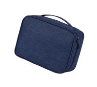 EBTOOLS Pouche Accessoires de Câble de Sac de Voyage électronique avec Espace séparé pour, Disque Dur, Banque d'alimentation, écouteurs (bleu foncé)
