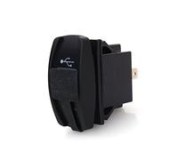 EBTOOLS pour Accessoires Polaris XP 1000 Sortie USB pour Prise USB 12v pour Rocker Style USB Chargeur USB Voiture,Chargeur Allume-Cigare Double USB Bleu Voiture DC 12V-24V Carling