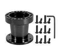 EBTOOLS pour Adaptateur g29 pour Steering Wheel hub Spacer Civic 1993 2 Couleurs 3 Pouces Voiture Universel Aluminium Volant Moyeu Entretoise Kit Adaptateur De Direction(Noir)