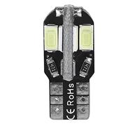 EBTOOLS pour ampoule led t10 w5w Ampoule D'angle Latéral de Voiture 12V Haute Luminosité Blanc 5730 SMD 8 LED T10 éclairage de Plaque D'immatriculation Dôme Intérieur de Voiture pour Canbus 194 168 W