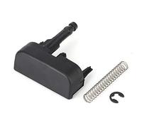 EBTOOLS pour bouton coffre megane Bouton de verrouillage du coffre de hayon, ABS Kit de bouton de commande de verrouillage de porte de coffre de hayon arrière avec ressort adapté pour Megane, X8R0004