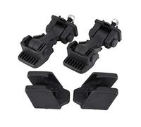 EBTOOLS pour braquette hood 2004 tj pour car hood latches Supports de capot de voiture, 2 jeux de verrous et crochets de sécurité de capot pour TJ 97-06 55176636AD 55395652AC