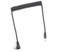 EBTOOLS pour Cable Flash pentax pour pc Sync Cord Flash Câble de synchronisation de Flash pour Appareil Photo, 2,5 mm à câble de synchronisation de PC Flash mâle avec Fil enroulé prolongé à verrouill