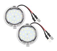 EBTOOLS pour eclairage retroviseur pour mondeo mk5 led 1 paire de 12V 5W LED blanche couleur brillante rétroviseur de voiture lumières de la flaque de retour sous le rétroviseur arrière de remorquage