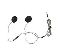 EBTOOLS pour ecouteurs Casque Moto pour zamp Headphones for Helmet Casque de Moto avec Fonction Mains Libres, réduction du Bruit 3,5 mm Haut-parleurs Porte-Manche Titulaire de la Main Interphone pour