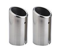EBTOOLS pour embout échappement 6 pour canule echappement 2 pour chrome tail pipe for volkswagen 2017 Paire d'embouts d'échappement pour voiture, embouts de silencieux pour