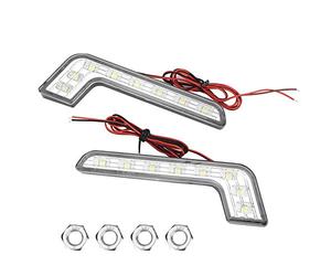 EBTOOLS pour Feux diurnes LED Voiture Feu diurne de Voiture, lumière de Jour Super-Lumineuse à 8 LED, imperméable Universelle DRL