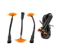 EBTOOLS pour lights Lampe de calandre de pare-chocs, 3Pcs Auto Grille LED Lumières Avant Pare-chocs Couverture Lampe Grill Light Repalcement LED Grille Running Lamps Fit