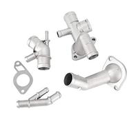 EBTOOLS pour mk4 jetta 1.8t coolant flange Kit de Mise à Niveau de Bride de Liquide de Refroidissement 06A121132A 4 Pièces/ensemble en Aluminium Moteur Tuyau de Liquide de Refroidissement Bride Liqui