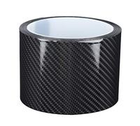 Ebtools pour pellicule Auto Carbone Garde de Bord de Porte de Voiture Film de Protection en Fiber de Carbone Noir Garde de Bord de Porte de Voiture Autocollant Anti-Rayures(7 cm x 3 mètres)