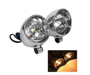 EBTOOLS pour phare longue portée PCS 12 V Phares de Moto En Plastique Moto Balle Antibrouillard Universel Pour